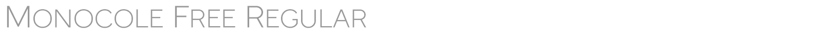 Monocole font preview